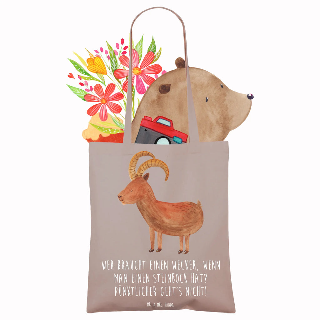 Tragetasche Steinbock Wecker Beuteltasche, Beutel, Einkaufstasche, Jutebeutel, Stoffbeutel, Tasche, Shopper, Umhängetasche, Strandtasche, Schultertasche, Stofftasche, Tragetasche, Badetasche, Jutetasche, Einkaufstüte, Laptoptasche, Tierkreiszeichen, Sternzeichen, Horoskop, Astrologie, Aszendent