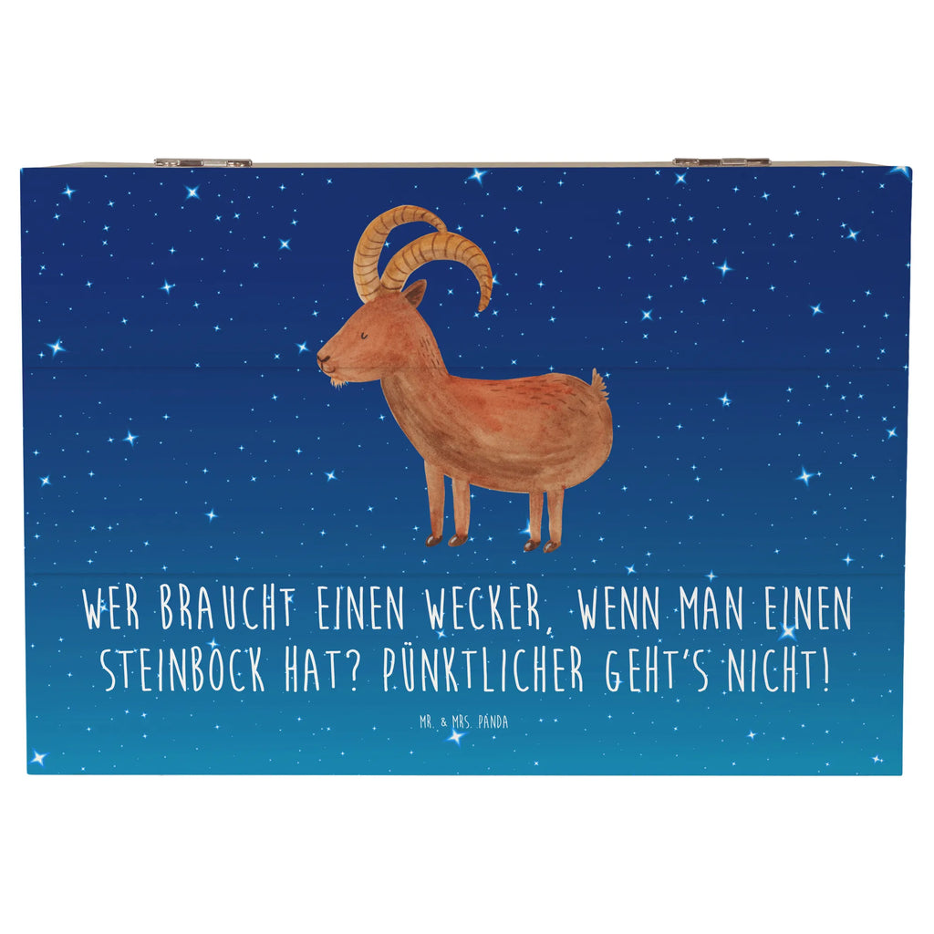 Holzkiste Steinbock Wecker Holzkiste, Kiste, Schatzkiste, Truhe, Schatulle, XXL, Erinnerungsbox, Erinnerungskiste, Dekokiste, Aufbewahrungsbox, Geschenkbox, Geschenkdose, Tierkreiszeichen, Sternzeichen, Horoskop, Astrologie, Aszendent