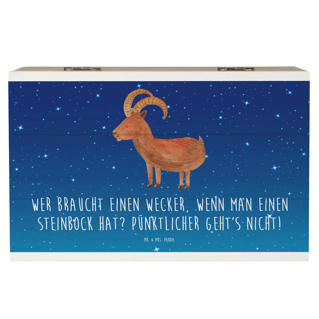 Holzkiste Steinbock Wecker Holzkiste, Kiste, Schatzkiste, Truhe, Schatulle, XXL, Erinnerungsbox, Erinnerungskiste, Dekokiste, Aufbewahrungsbox, Geschenkbox, Geschenkdose, Tierkreiszeichen, Sternzeichen, Horoskop, Astrologie, Aszendent