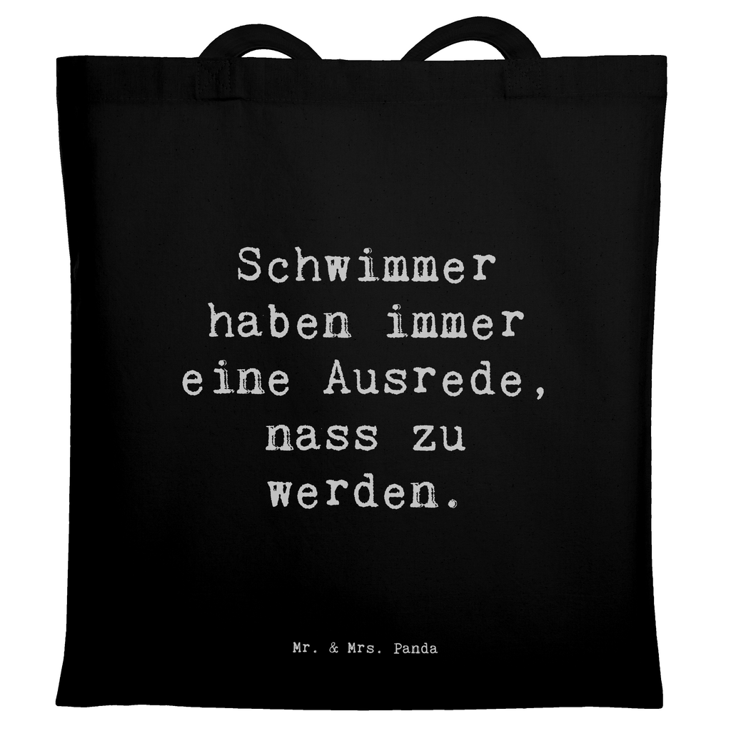 Tragetasche Spruch Schwimmen Ausrede Beuteltasche, Beutel, Einkaufstasche, Jutebeutel, Stoffbeutel, Tasche, Shopper, Umhängetasche, Strandtasche, Schultertasche, Stofftasche, Tragetasche, Badetasche, Jutetasche, Einkaufstüte, Laptoptasche, Geschenk, Sport, Sportart, Hobby, Schenken, Danke, Dankeschön, Auszeichnung, Gewinn, Sportler