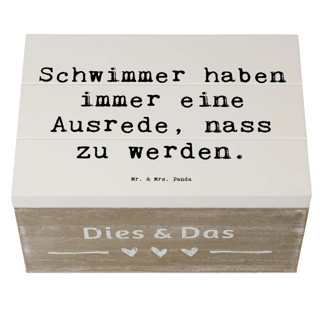 Holzkiste Spruch Schwimmen Ausrede Holzkiste, Kiste, Schatzkiste, Truhe, Schatulle, XXL, Erinnerungsbox, Erinnerungskiste, Dekokiste, Aufbewahrungsbox, Geschenkbox, Geschenkdose, Geschenk, Sport, Sportart, Hobby, Schenken, Danke, Dankeschön, Auszeichnung, Gewinn, Sportler