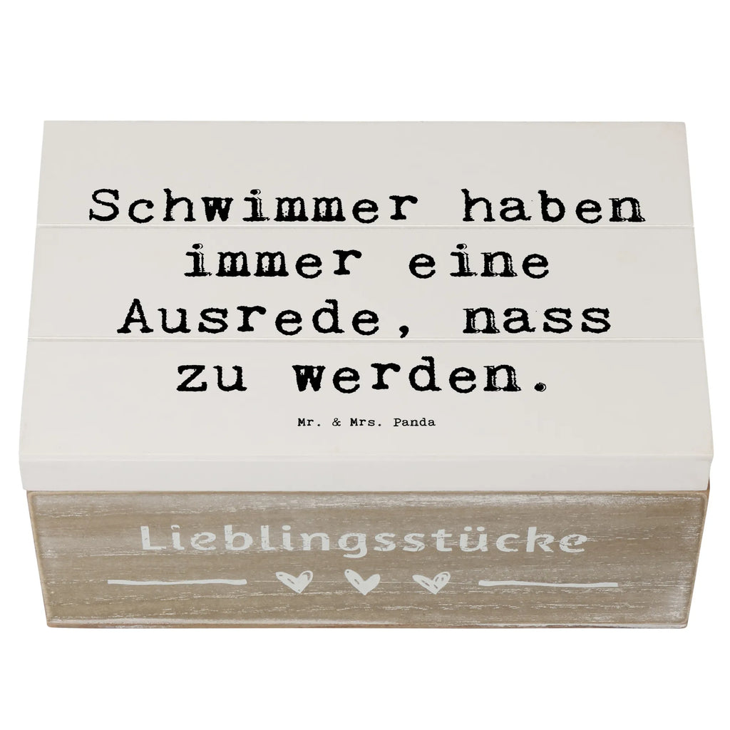 Holzkiste Spruch Schwimmen Ausrede Holzkiste, Kiste, Schatzkiste, Truhe, Schatulle, XXL, Erinnerungsbox, Erinnerungskiste, Dekokiste, Aufbewahrungsbox, Geschenkbox, Geschenkdose, Geschenk, Sport, Sportart, Hobby, Schenken, Danke, Dankeschön, Auszeichnung, Gewinn, Sportler