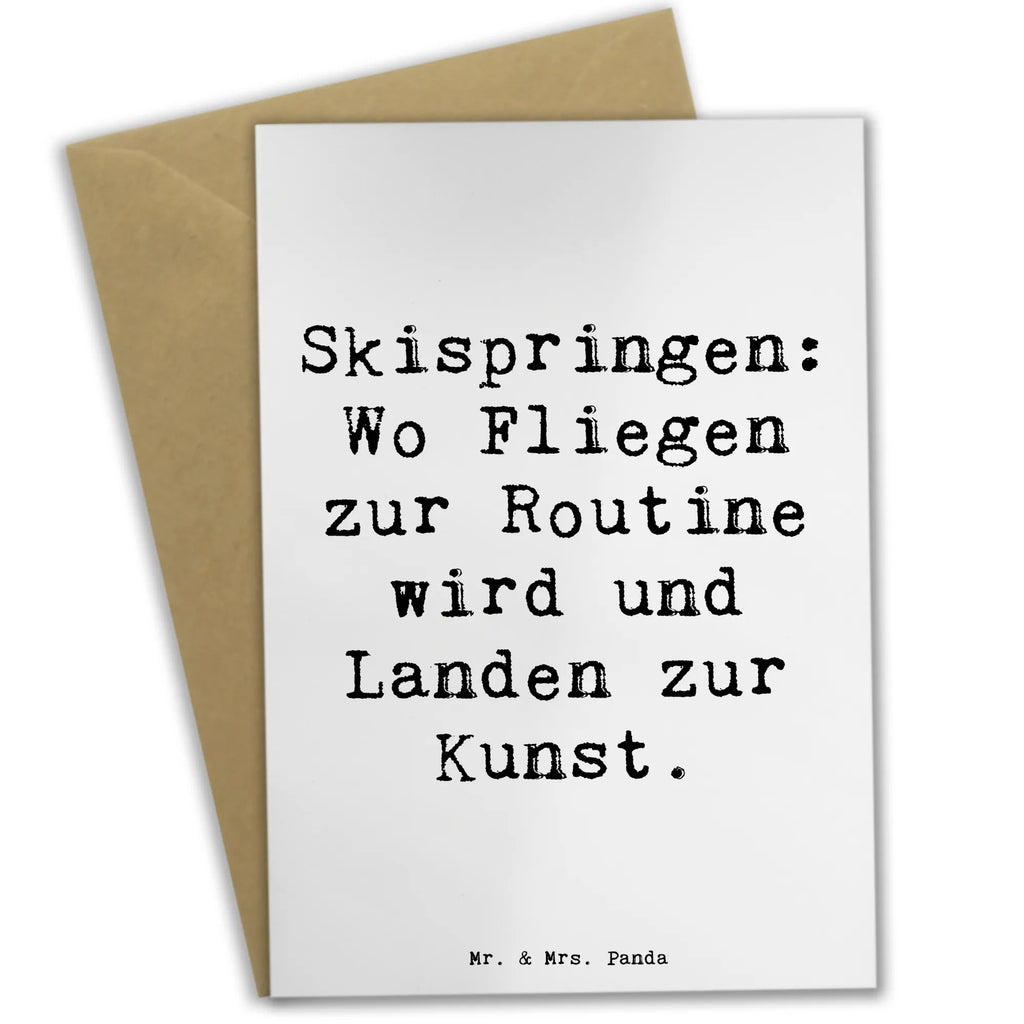 Grußkarte Spruch Skispringen Kunstflug Grußkarte, Klappkarte, Einladungskarte, Glückwunschkarte, Hochzeitskarte, Geburtstagskarte, Karte, Ansichtskarten, Geschenk, Sport, Sportart, Hobby, Schenken, Danke, Dankeschön, Auszeichnung, Gewinn, Sportler