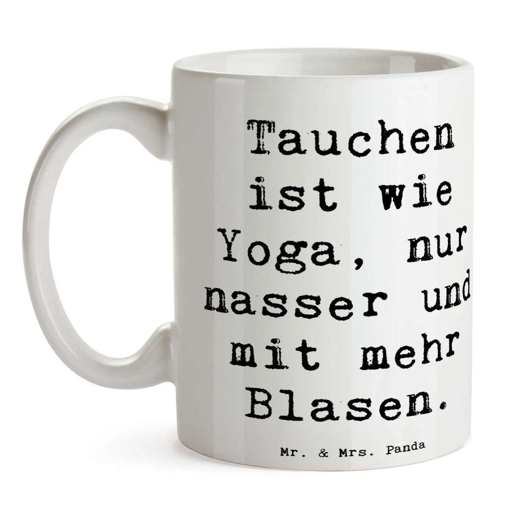 Tasse Spruch Tauchen Yoga Tasse, Kaffeetasse, Teetasse, Becher, Kaffeebecher, Teebecher, Keramiktasse, Porzellantasse, Büro Tasse, Geschenk Tasse, Tasse Sprüche, Tasse Motive, Kaffeetassen, Tasse bedrucken, Designer Tasse, Cappuccino Tassen, Schöne Teetassen, Geschenk, Sport, Sportart, Hobby, Schenken, Danke, Dankeschön, Auszeichnung, Gewinn, Sportler