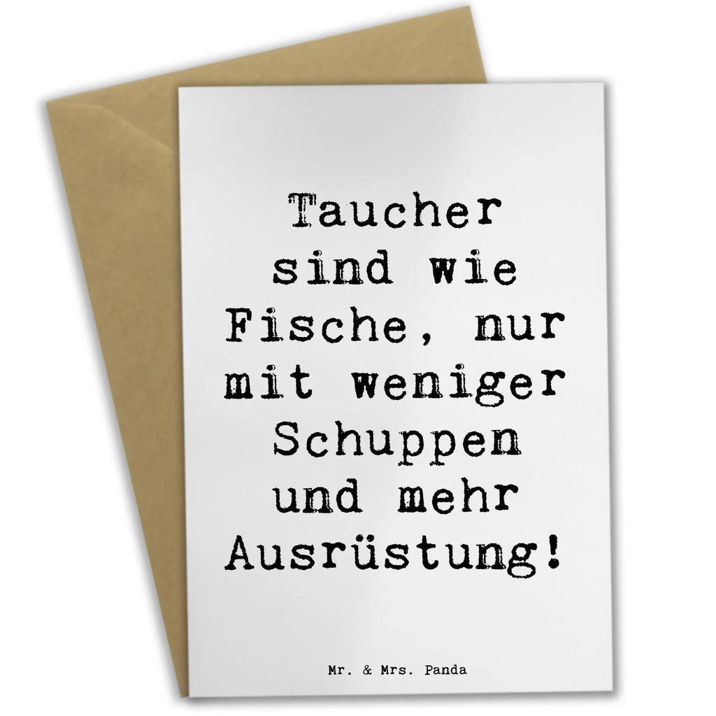 Grußkarte Spruch Tauchen Abenteuer Grußkarte, Klappkarte, Einladungskarte, Glückwunschkarte, Hochzeitskarte, Geburtstagskarte, Karte, Ansichtskarten, Geschenk, Sport, Sportart, Hobby, Schenken, Danke, Dankeschön, Auszeichnung, Gewinn, Sportler