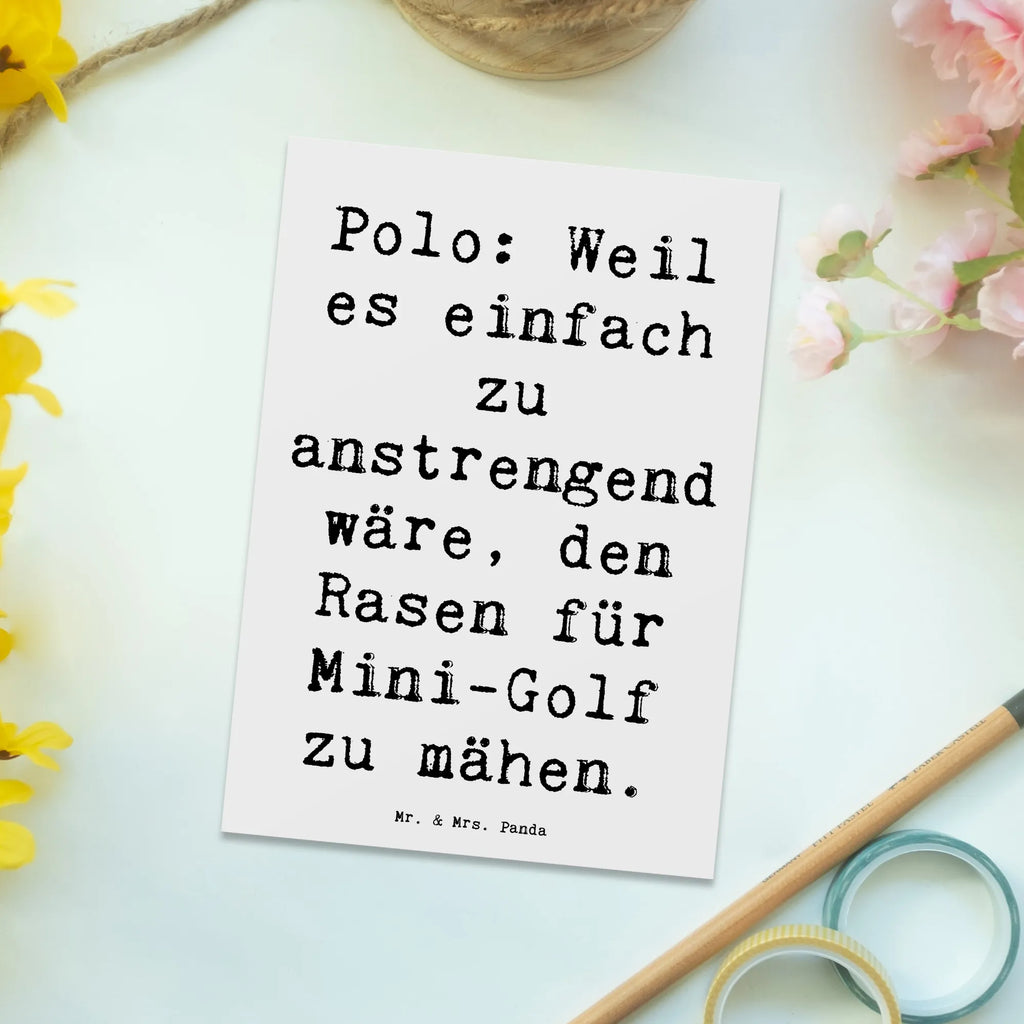 Postkarte Spruch Polo Spaß Postkarte, Karte, Geschenkkarte, Grußkarte, Einladung, Ansichtskarte, Geburtstagskarte, Einladungskarte, Dankeskarte, Ansichtskarten, Einladung Geburtstag, Einladungskarten Geburtstag, Geschenk, Sport, Sportart, Hobby, Schenken, Danke, Dankeschön, Auszeichnung, Gewinn, Sportler