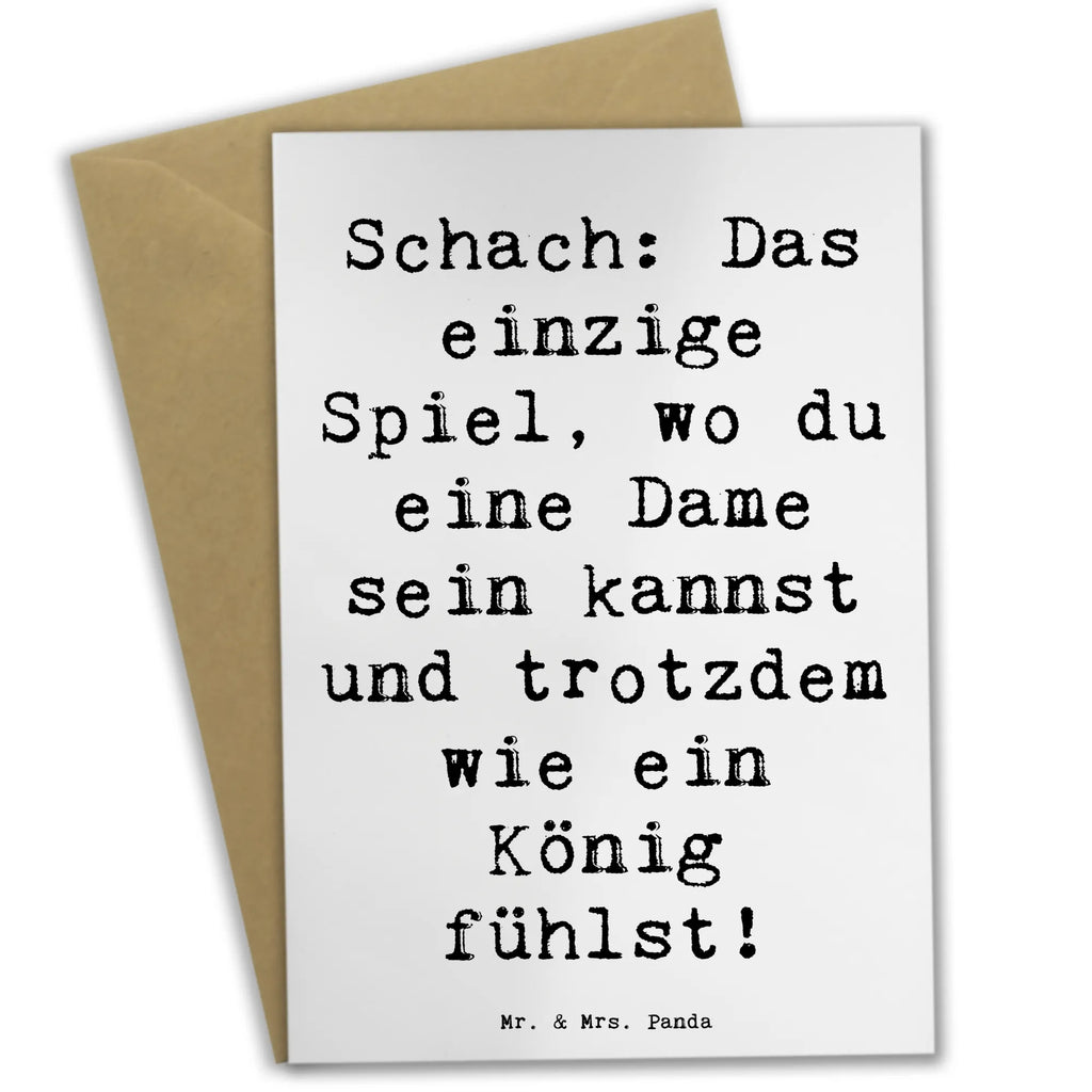 Grußkarte Spruch Schach Dame und König Grußkarte, Klappkarte, Einladungskarte, Glückwunschkarte, Hochzeitskarte, Geburtstagskarte, Karte, Ansichtskarten, Geschenk, Sport, Sportart, Hobby, Schenken, Danke, Dankeschön, Auszeichnung, Gewinn, Sportler