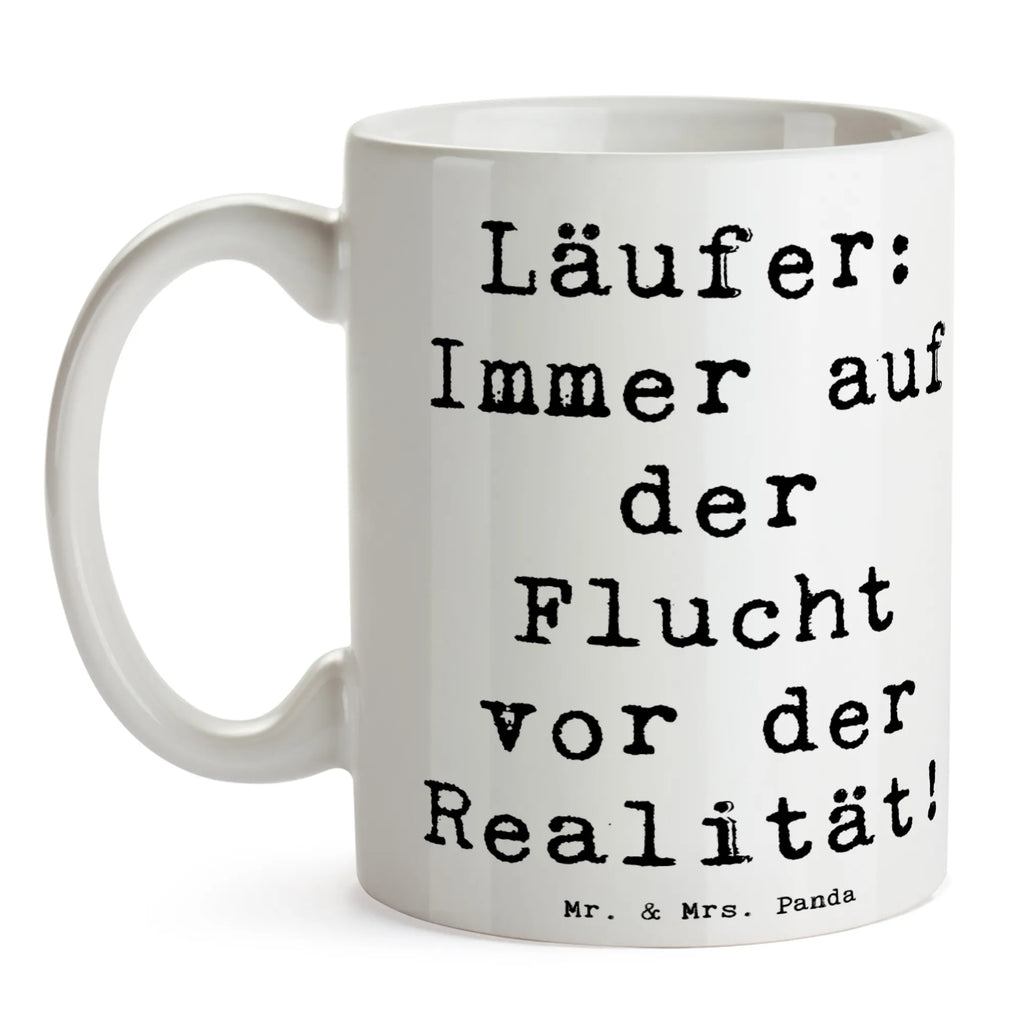 Tasse Spruch Laufen Realitätsflucht Tasse, Kaffeetasse, Teetasse, Becher, Kaffeebecher, Teebecher, Keramiktasse, Porzellantasse, Büro Tasse, Geschenk Tasse, Tasse Sprüche, Tasse Motive, Kaffeetassen, Tasse bedrucken, Designer Tasse, Cappuccino Tassen, Schöne Teetassen, Geschenk, Sport, Sportart, Hobby, Schenken, Danke, Dankeschön, Auszeichnung, Gewinn, Sportler