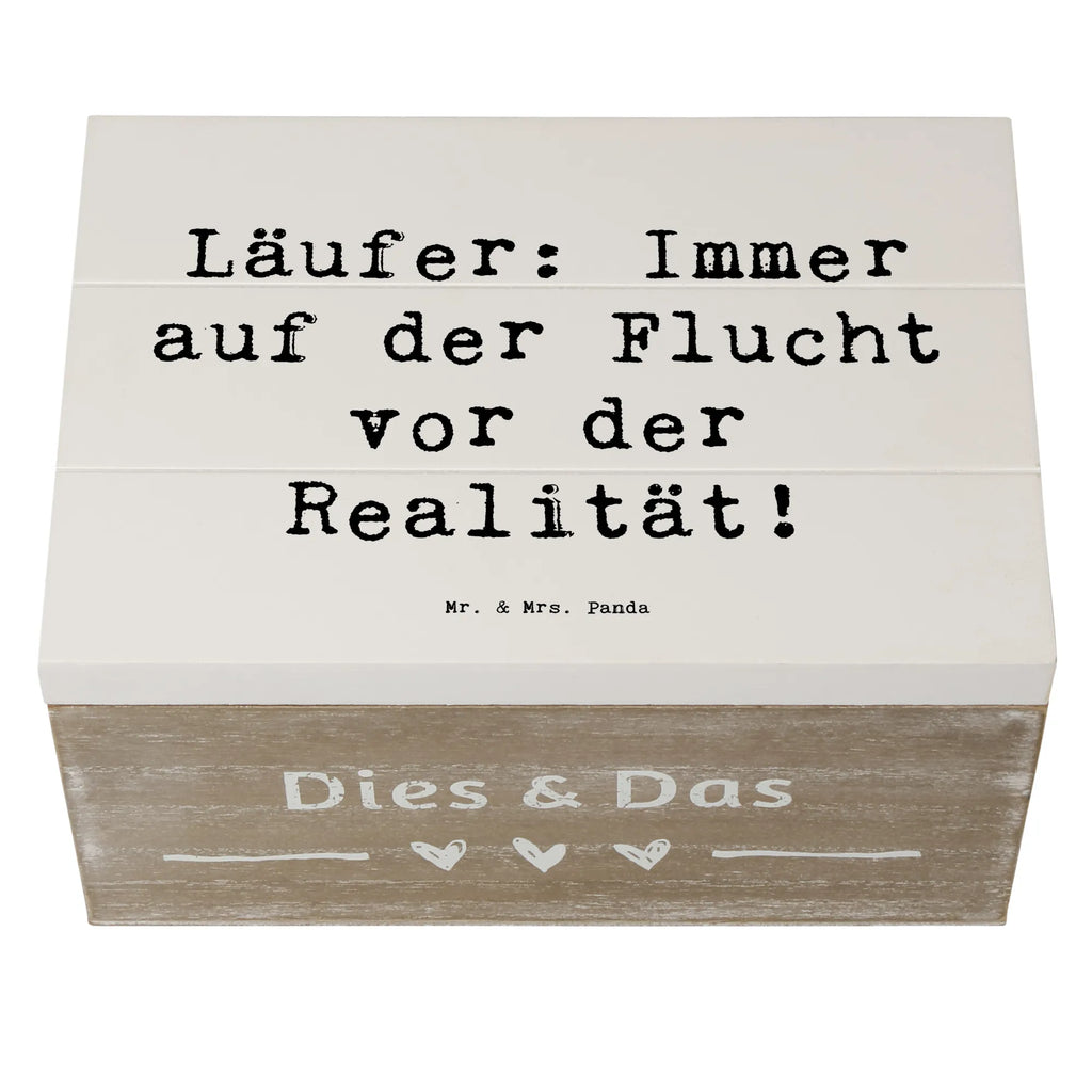 Holzkiste Spruch Laufen Realitätsflucht Holzkiste, Kiste, Schatzkiste, Truhe, Schatulle, XXL, Erinnerungsbox, Erinnerungskiste, Dekokiste, Aufbewahrungsbox, Geschenkbox, Geschenkdose, Geschenk, Sport, Sportart, Hobby, Schenken, Danke, Dankeschön, Auszeichnung, Gewinn, Sportler