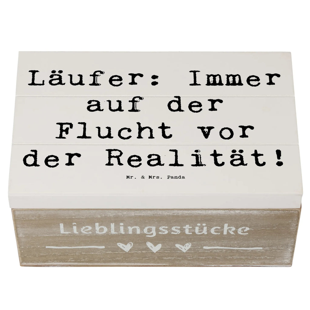 Holzkiste Spruch Laufen Realitätsflucht Holzkiste, Kiste, Schatzkiste, Truhe, Schatulle, XXL, Erinnerungsbox, Erinnerungskiste, Dekokiste, Aufbewahrungsbox, Geschenkbox, Geschenkdose, Geschenk, Sport, Sportart, Hobby, Schenken, Danke, Dankeschön, Auszeichnung, Gewinn, Sportler