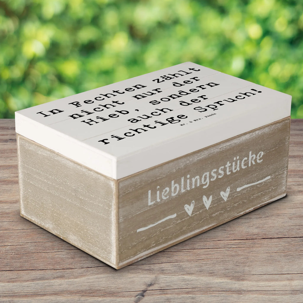 Holzkiste Spruch Fechten Spruch Holzkiste, Kiste, Schatzkiste, Truhe, Schatulle, XXL, Erinnerungsbox, Erinnerungskiste, Dekokiste, Aufbewahrungsbox, Geschenkbox, Geschenkdose, Geschenk, Sport, Sportart, Hobby, Schenken, Danke, Dankeschön, Auszeichnung, Gewinn, Sportler