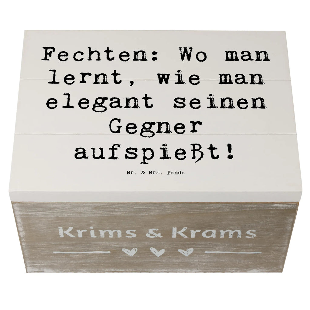 Holzkiste Spruch Fechten Eleganz Holzkiste, Kiste, Schatzkiste, Truhe, Schatulle, XXL, Erinnerungsbox, Erinnerungskiste, Dekokiste, Aufbewahrungsbox, Geschenkbox, Geschenkdose, Geschenk, Sport, Sportart, Hobby, Schenken, Danke, Dankeschön, Auszeichnung, Gewinn, Sportler