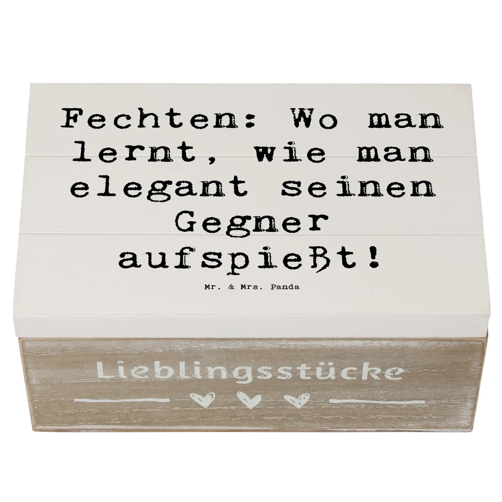 Holzkiste Spruch Fechten Eleganz Holzkiste, Kiste, Schatzkiste, Truhe, Schatulle, XXL, Erinnerungsbox, Erinnerungskiste, Dekokiste, Aufbewahrungsbox, Geschenkbox, Geschenkdose, Geschenk, Sport, Sportart, Hobby, Schenken, Danke, Dankeschön, Auszeichnung, Gewinn, Sportler