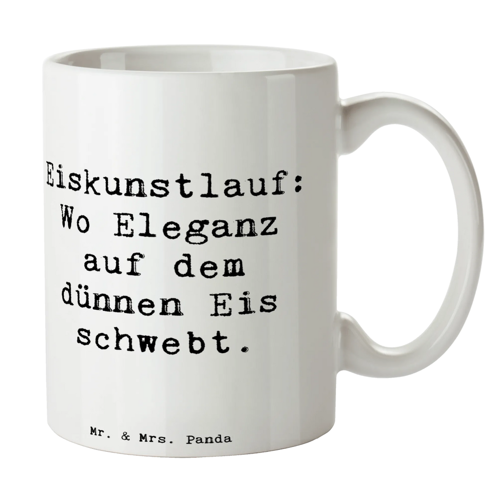 Tasse Spruch Eiskunstlauf: Wo Eleganz auf dem dünnen Eis schwebt. Tasse, Kaffeetasse, Teetasse, Becher, Kaffeebecher, Teebecher, Keramiktasse, Porzellantasse, Büro Tasse, Geschenk Tasse, Tasse Sprüche, Tasse Motive, Kaffeetassen, Tasse bedrucken, Designer Tasse, Cappuccino Tassen, Schöne Teetassen, Geschenk, Sport, Sportart, Hobby, Schenken, Danke, Dankeschön, Auszeichnung, Gewinn, Sportler