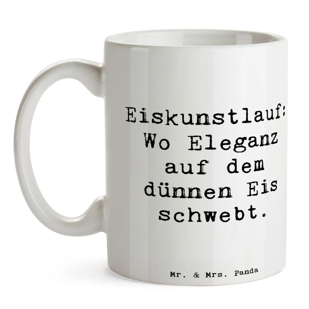 Tasse Spruch Eiskunstlauf: Wo Eleganz auf dem dünnen Eis schwebt. Tasse, Kaffeetasse, Teetasse, Becher, Kaffeebecher, Teebecher, Keramiktasse, Porzellantasse, Büro Tasse, Geschenk Tasse, Tasse Sprüche, Tasse Motive, Kaffeetassen, Tasse bedrucken, Designer Tasse, Cappuccino Tassen, Schöne Teetassen, Geschenk, Sport, Sportart, Hobby, Schenken, Danke, Dankeschön, Auszeichnung, Gewinn, Sportler