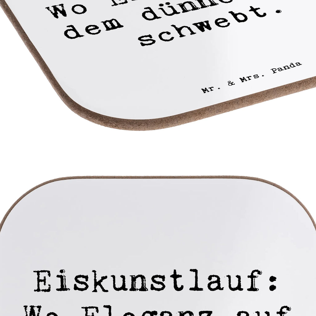 Untersetzer Spruch Eiskunstlauf: Wo Eleganz auf dem dünnen Eis schwebt.