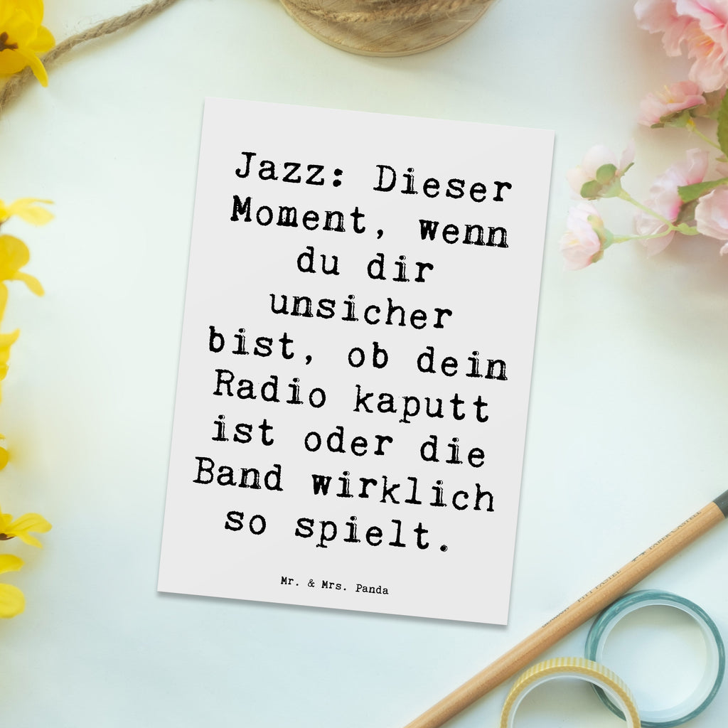 Postkarte Spruch Jazz Momente Postkarte, Karte, Geschenkkarte, Grußkarte, Einladung, Ansichtskarte, Geburtstagskarte, Einladungskarte, Dankeskarte, Ansichtskarten, Einladung Geburtstag, Einladungskarten Geburtstag