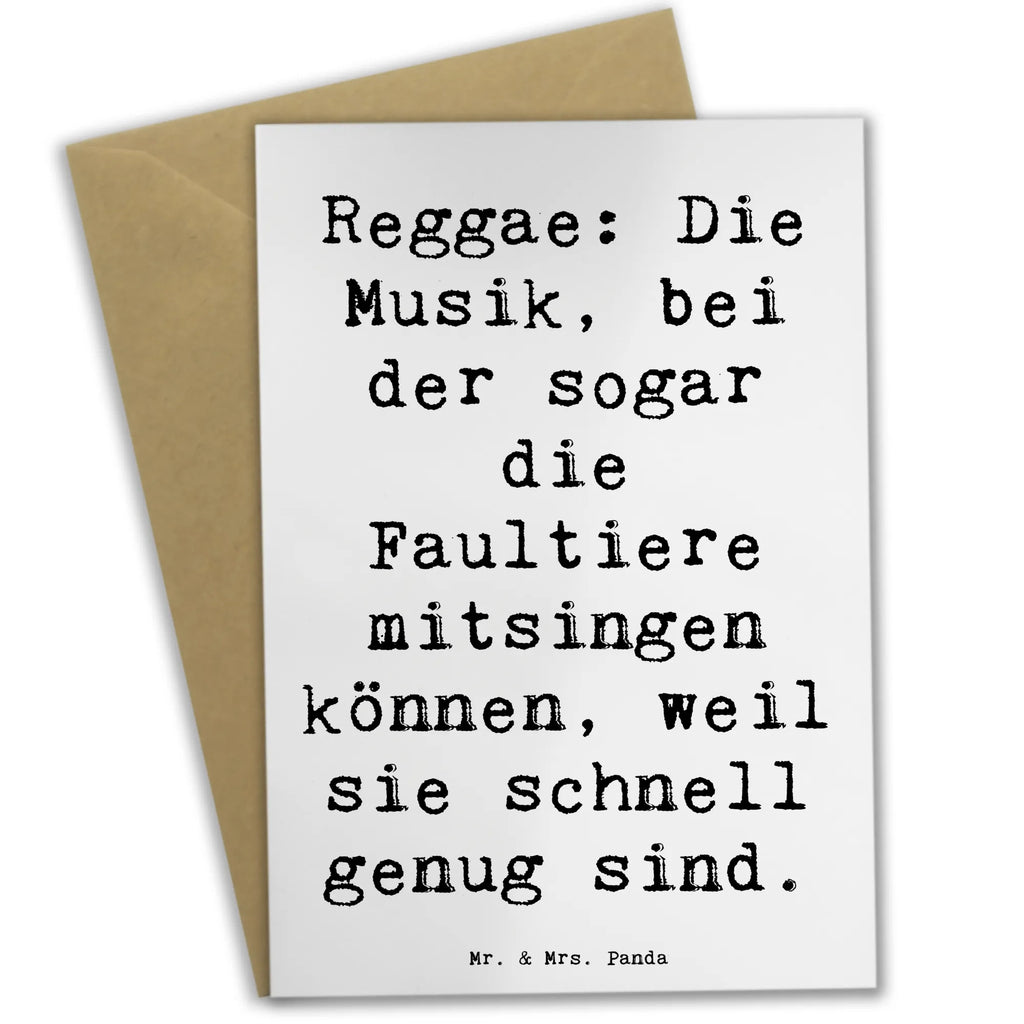 Grußkarte Spruch Reggae Freude Grußkarte, Klappkarte, Einladungskarte, Glückwunschkarte, Hochzeitskarte, Geburtstagskarte, Karte, Ansichtskarten