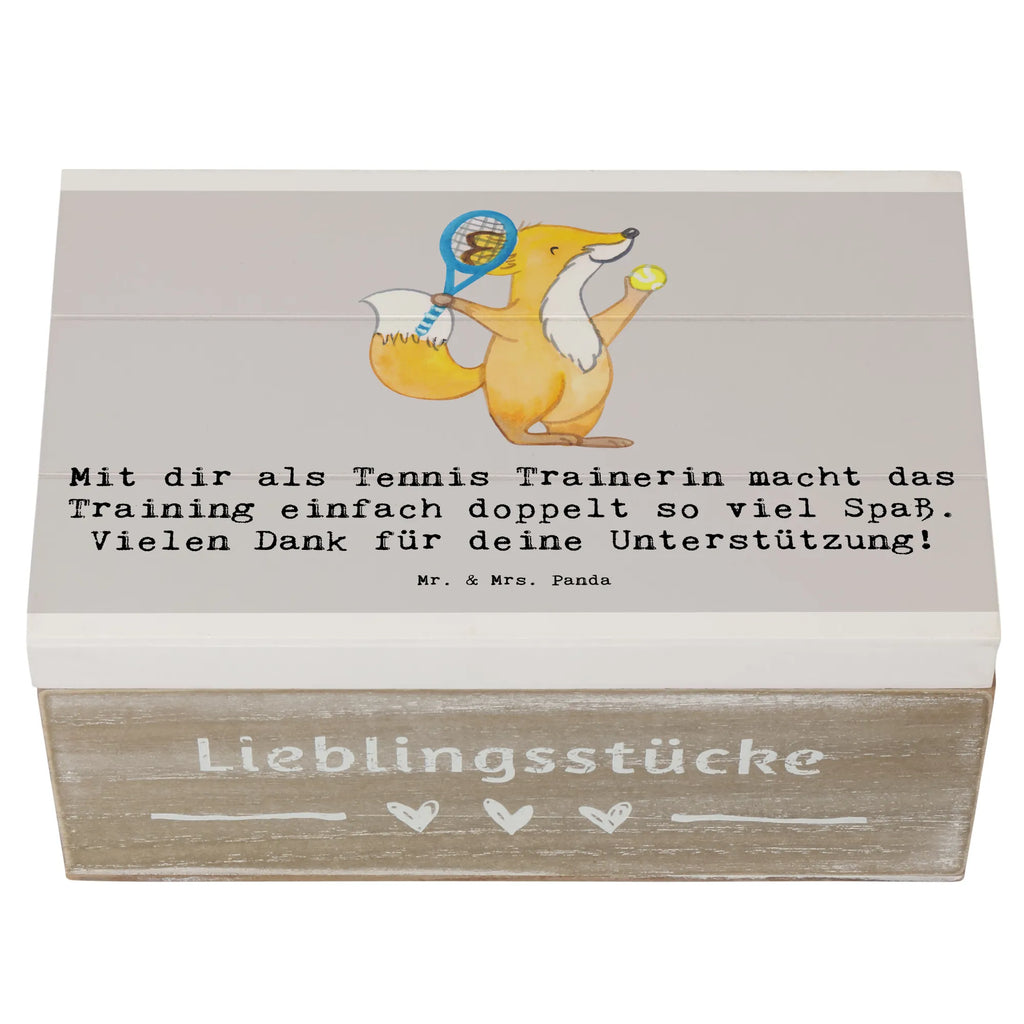 Holzkiste Tennis Trainerin Spaß Holzkiste, Kiste, Schatzkiste, Truhe, Schatulle, XXL, Erinnerungsbox, Erinnerungskiste, Dekokiste, Aufbewahrungsbox, Geschenkbox, Geschenkdose, Geschenk, Sport, Sportart, Hobby, Schenken, Danke, Dankeschön, Auszeichnung, Gewinn, Sportler