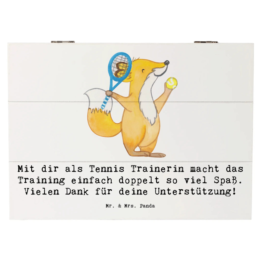 Holzkiste Tennis Trainerin Spaß Holzkiste, Kiste, Schatzkiste, Truhe, Schatulle, XXL, Erinnerungsbox, Erinnerungskiste, Dekokiste, Aufbewahrungsbox, Geschenkbox, Geschenkdose, Geschenk, Sport, Sportart, Hobby, Schenken, Danke, Dankeschön, Auszeichnung, Gewinn, Sportler