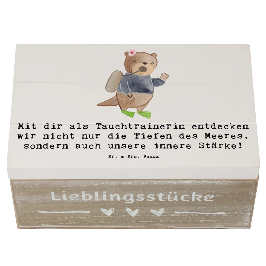 Holzkiste Tauch Trainerin Stärke Holzkiste, Kiste, Schatzkiste, Truhe, Schatulle, XXL, Erinnerungsbox, Erinnerungskiste, Dekokiste, Aufbewahrungsbox, Geschenkbox, Geschenkdose, Geschenk, Sport, Sportart, Hobby, Schenken, Danke, Dankeschön, Auszeichnung, Gewinn, Sportler