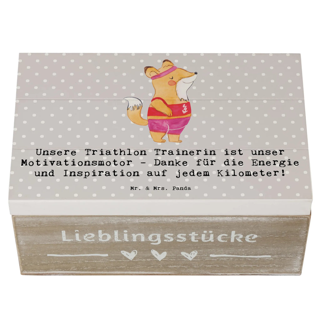 Holzkiste Triathlon Trainerin Holzkiste, Kiste, Schatzkiste, Truhe, Schatulle, XXL, Erinnerungsbox, Erinnerungskiste, Dekokiste, Aufbewahrungsbox, Geschenkbox, Geschenkdose, Geschenk, Sport, Sportart, Hobby, Schenken, Danke, Dankeschön, Auszeichnung, Gewinn, Sportler