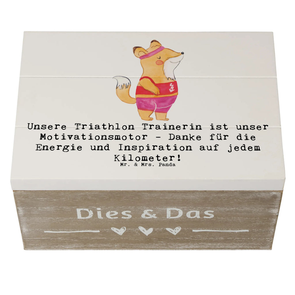 Holzkiste Triathlon Trainerin Holzkiste, Kiste, Schatzkiste, Truhe, Schatulle, XXL, Erinnerungsbox, Erinnerungskiste, Dekokiste, Aufbewahrungsbox, Geschenkbox, Geschenkdose, Geschenk, Sport, Sportart, Hobby, Schenken, Danke, Dankeschön, Auszeichnung, Gewinn, Sportler