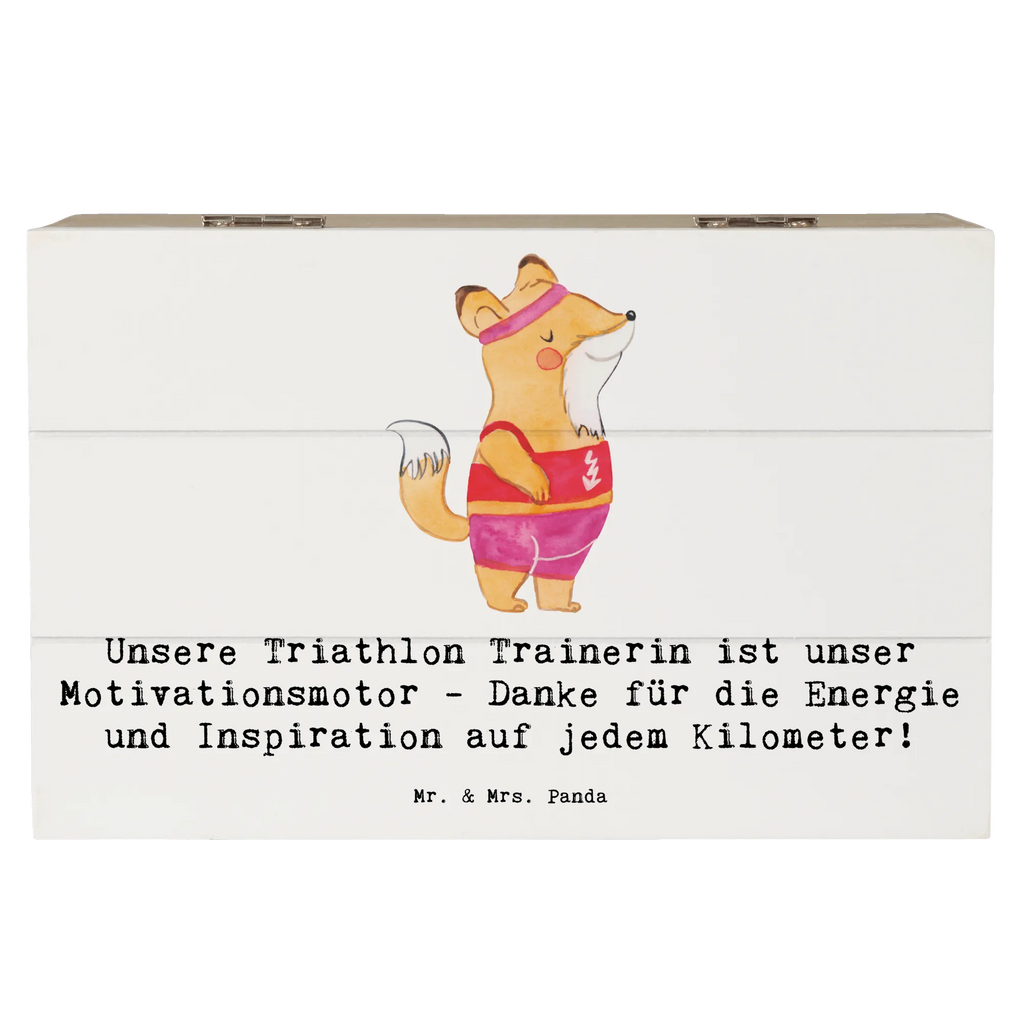 Holzkiste Triathlon Trainerin Holzkiste, Kiste, Schatzkiste, Truhe, Schatulle, XXL, Erinnerungsbox, Erinnerungskiste, Dekokiste, Aufbewahrungsbox, Geschenkbox, Geschenkdose, Geschenk, Sport, Sportart, Hobby, Schenken, Danke, Dankeschön, Auszeichnung, Gewinn, Sportler