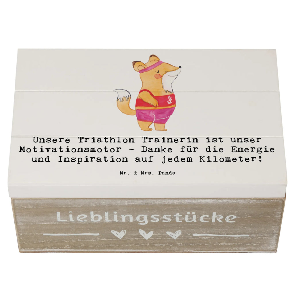 Holzkiste Triathlon Trainerin Holzkiste, Kiste, Schatzkiste, Truhe, Schatulle, XXL, Erinnerungsbox, Erinnerungskiste, Dekokiste, Aufbewahrungsbox, Geschenkbox, Geschenkdose, Geschenk, Sport, Sportart, Hobby, Schenken, Danke, Dankeschön, Auszeichnung, Gewinn, Sportler