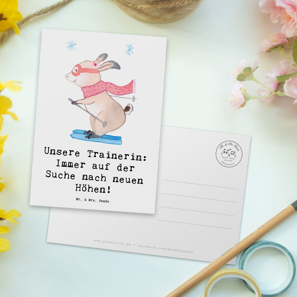 Postkarte Skispringen Trainerin Postkarte, Karte, Geschenkkarte, Grußkarte, Einladung, Ansichtskarte, Geburtstagskarte, Einladungskarte, Dankeskarte, Ansichtskarten, Einladung Geburtstag, Einladungskarten Geburtstag, Geschenk, Sport, Sportart, Hobby, Schenken, Danke, Dankeschön, Auszeichnung, Gewinn, Sportler