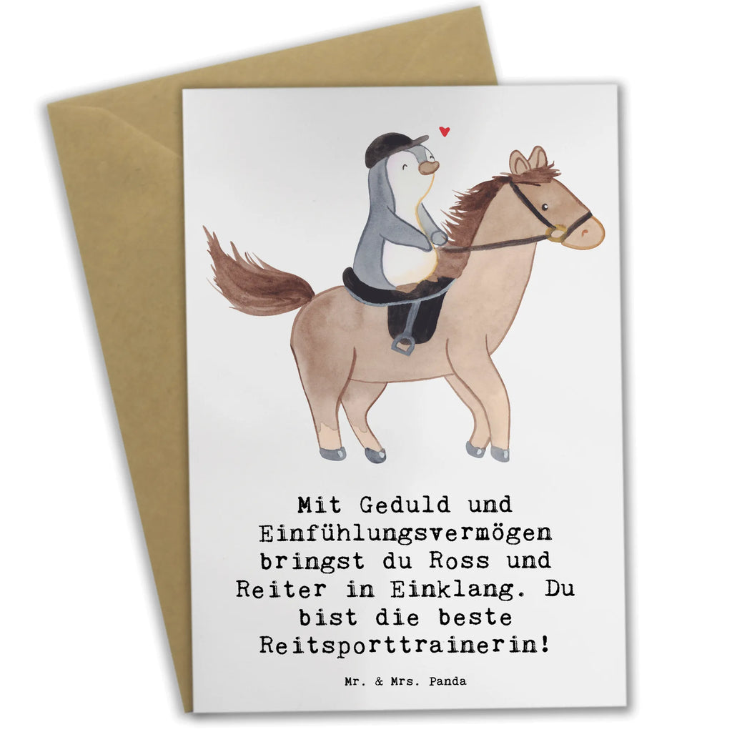 Grußkarte Reitsport Trainerin Harmonie Grußkarte, Klappkarte, Einladungskarte, Glückwunschkarte, Hochzeitskarte, Geburtstagskarte, Karte, Ansichtskarten, Geschenk, Sport, Sportart, Hobby, Schenken, Danke, Dankeschön, Auszeichnung, Gewinn, Sportler