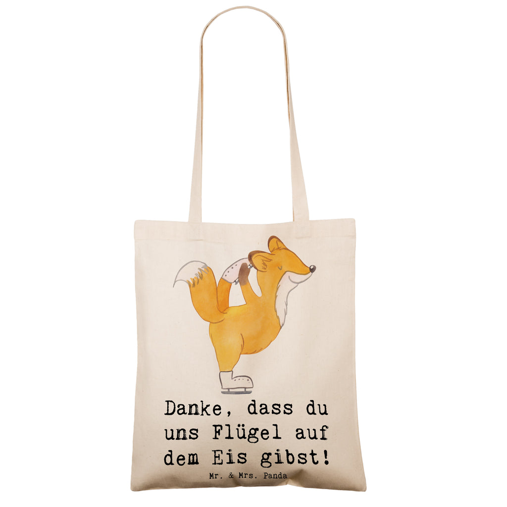 Tragetasche Eiskunstlauf Trainerin Danke Beuteltasche, Beutel, Einkaufstasche, Jutebeutel, Stoffbeutel, Tasche, Shopper, Umhängetasche, Strandtasche, Schultertasche, Stofftasche, Tragetasche, Badetasche, Jutetasche, Einkaufstüte, Laptoptasche, Geschenk, Sport, Sportart, Hobby, Schenken, Danke, Dankeschön, Auszeichnung, Gewinn, Sportler