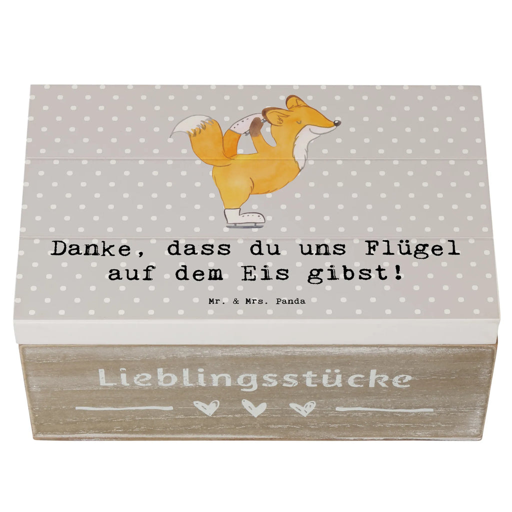 Holzkiste Eiskunstlauf Trainerin Danke Holzkiste, Kiste, Schatzkiste, Truhe, Schatulle, XXL, Erinnerungsbox, Erinnerungskiste, Dekokiste, Aufbewahrungsbox, Geschenkbox, Geschenkdose, Geschenk, Sport, Sportart, Hobby, Schenken, Danke, Dankeschön, Auszeichnung, Gewinn, Sportler