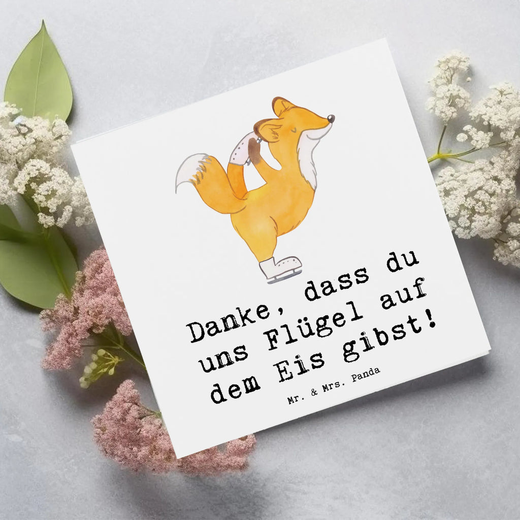 Deluxe Karte Eiskunstlauf Trainerin Danke Karte, Grußkarte, Klappkarte, Einladungskarte, Glückwunschkarte, Hochzeitskarte, Geburtstagskarte, Hochwertige Grußkarte, Hochwertige Klappkarte, Geschenk, Sport, Sportart, Hobby, Schenken, Danke, Dankeschön, Auszeichnung, Gewinn, Sportler