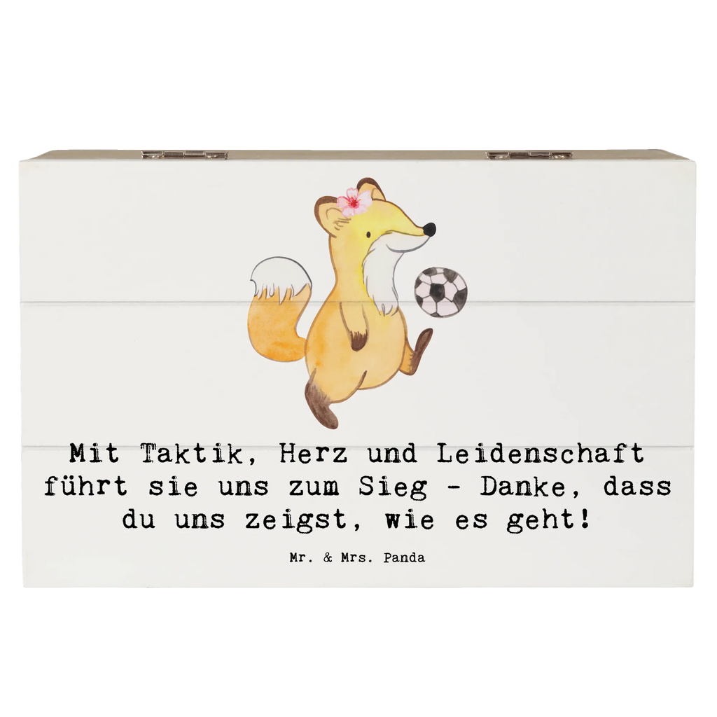 Holzkiste Fußball Trainerin Holzkiste, Kiste, Schatzkiste, Truhe, Schatulle, XXL, Erinnerungsbox, Erinnerungskiste, Dekokiste, Aufbewahrungsbox, Geschenkbox, Geschenkdose, Geschenk, Sport, Sportart, Hobby, Schenken, Danke, Dankeschön, Auszeichnung, Gewinn, Sportler