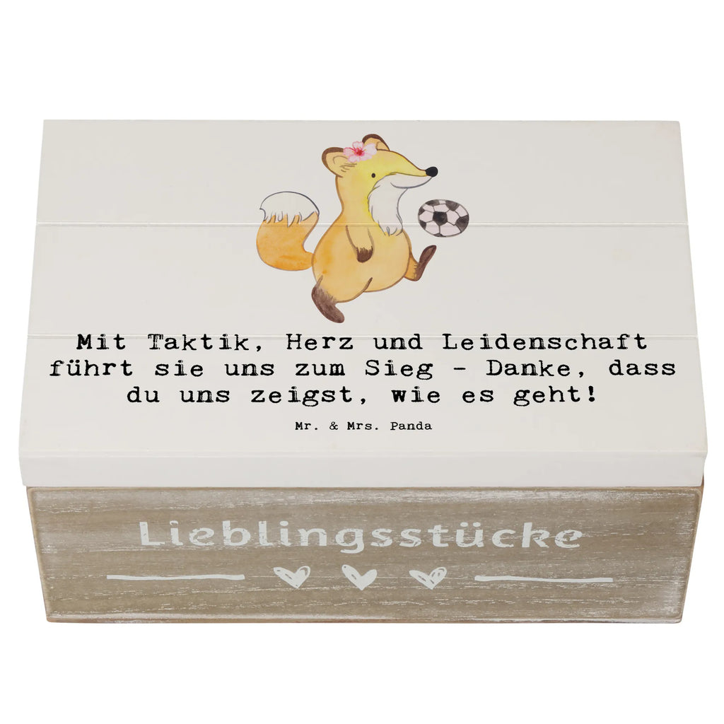 Holzkiste Fußball Trainerin Holzkiste, Kiste, Schatzkiste, Truhe, Schatulle, XXL, Erinnerungsbox, Erinnerungskiste, Dekokiste, Aufbewahrungsbox, Geschenkbox, Geschenkdose, Geschenk, Sport, Sportart, Hobby, Schenken, Danke, Dankeschön, Auszeichnung, Gewinn, Sportler