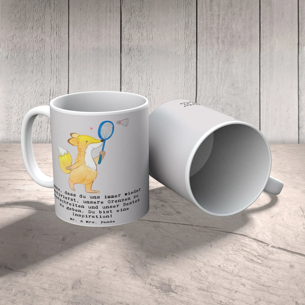 Tasse Badminton Trainerin Inspiration Tasse, Kaffeetasse, Teetasse, Becher, Kaffeebecher, Teebecher, Keramiktasse, Porzellantasse, Büro Tasse, Geschenk Tasse, Tasse Sprüche, Tasse Motive, Kaffeetassen, Tasse bedrucken, Designer Tasse, Cappuccino Tassen, Schöne Teetassen, Geschenk, Sport, Sportart, Hobby, Schenken, Danke, Dankeschön, Auszeichnung, Gewinn, Sportler