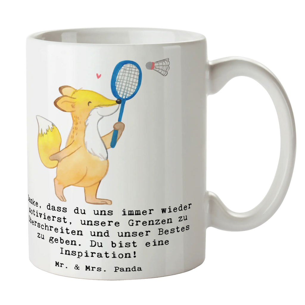 Tasse Badminton Trainerin Inspiration Tasse, Kaffeetasse, Teetasse, Becher, Kaffeebecher, Teebecher, Keramiktasse, Porzellantasse, Büro Tasse, Geschenk Tasse, Tasse Sprüche, Tasse Motive, Kaffeetassen, Tasse bedrucken, Designer Tasse, Cappuccino Tassen, Schöne Teetassen, Geschenk, Sport, Sportart, Hobby, Schenken, Danke, Dankeschön, Auszeichnung, Gewinn, Sportler