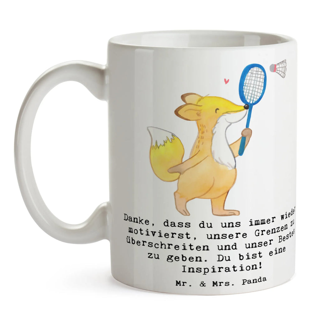 Tasse Badminton Trainerin Inspiration Tasse, Kaffeetasse, Teetasse, Becher, Kaffeebecher, Teebecher, Keramiktasse, Porzellantasse, Büro Tasse, Geschenk Tasse, Tasse Sprüche, Tasse Motive, Kaffeetassen, Tasse bedrucken, Designer Tasse, Cappuccino Tassen, Schöne Teetassen, Geschenk, Sport, Sportart, Hobby, Schenken, Danke, Dankeschön, Auszeichnung, Gewinn, Sportler