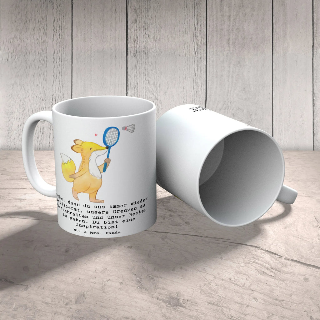 Tasse Badminton Trainerin Inspiration Tasse, Kaffeetasse, Teetasse, Becher, Kaffeebecher, Teebecher, Keramiktasse, Porzellantasse, Büro Tasse, Geschenk Tasse, Tasse Sprüche, Tasse Motive, Kaffeetassen, Tasse bedrucken, Designer Tasse, Cappuccino Tassen, Schöne Teetassen, Geschenk, Sport, Sportart, Hobby, Schenken, Danke, Dankeschön, Auszeichnung, Gewinn, Sportler