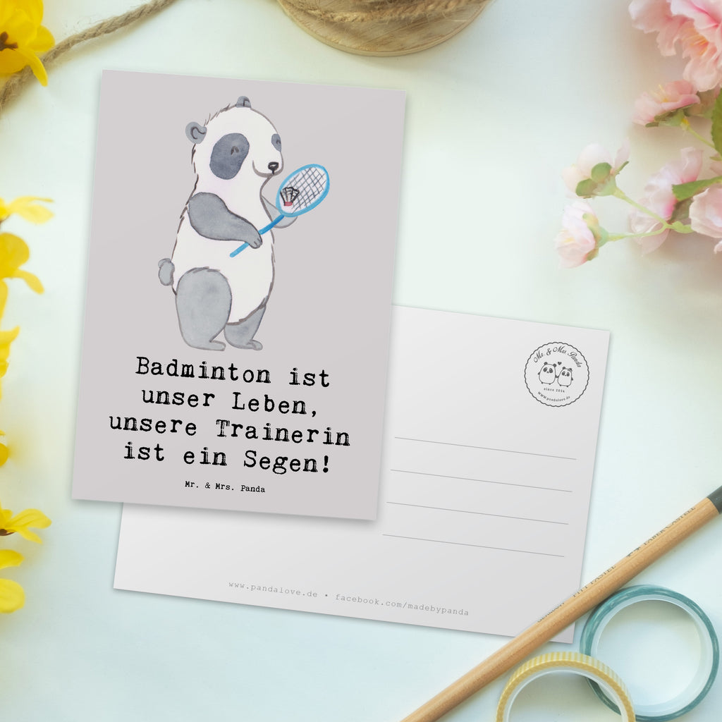 Postkarte Badminton Trainerin Postkarte, Karte, Geschenkkarte, Grußkarte, Einladung, Ansichtskarte, Geburtstagskarte, Einladungskarte, Dankeskarte, Ansichtskarten, Einladung Geburtstag, Einladungskarten Geburtstag, Geschenk, Sport, Sportart, Hobby, Schenken, Danke, Dankeschön, Auszeichnung, Gewinn, Sportler