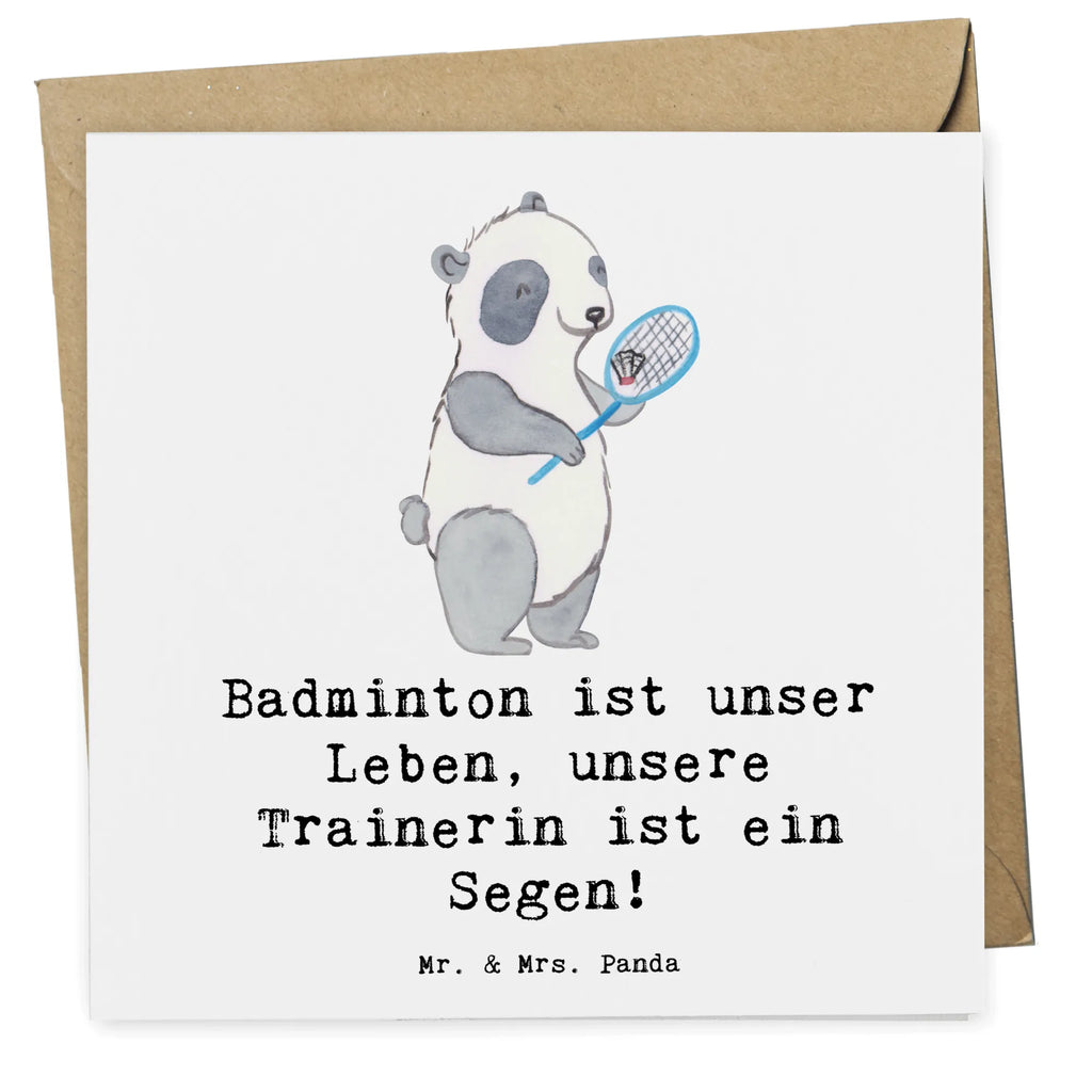 Deluxe Karte Badminton Trainerin Karte, Grußkarte, Klappkarte, Einladungskarte, Glückwunschkarte, Hochzeitskarte, Geburtstagskarte, Hochwertige Grußkarte, Hochwertige Klappkarte, Geschenk, Sport, Sportart, Hobby, Schenken, Danke, Dankeschön, Auszeichnung, Gewinn, Sportler