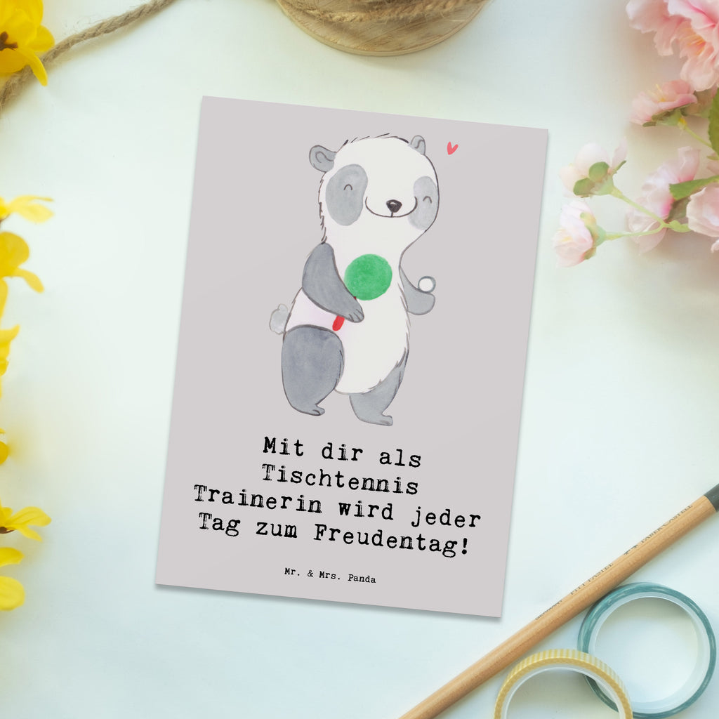 Postkarte Tischtennis Trainerin Freudentag Postkarte, Karte, Geschenkkarte, Grußkarte, Einladung, Ansichtskarte, Geburtstagskarte, Einladungskarte, Dankeskarte, Ansichtskarten, Einladung Geburtstag, Einladungskarten Geburtstag, Geschenk, Sport, Sportart, Hobby, Schenken, Danke, Dankeschön, Auszeichnung, Gewinn, Sportler