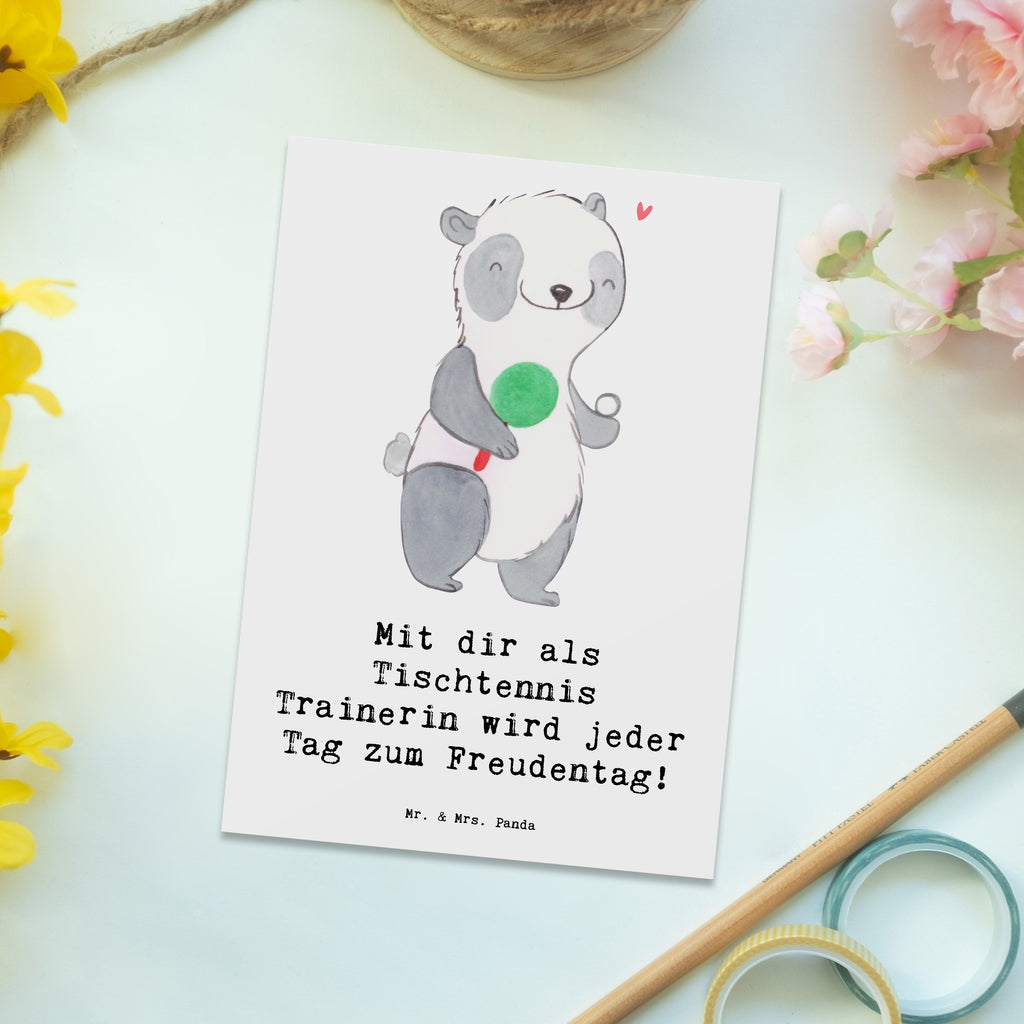 Postkarte Tischtennis Trainerin Freudentag Postkarte, Karte, Geschenkkarte, Grußkarte, Einladung, Ansichtskarte, Geburtstagskarte, Einladungskarte, Dankeskarte, Ansichtskarten, Einladung Geburtstag, Einladungskarten Geburtstag, Geschenk, Sport, Sportart, Hobby, Schenken, Danke, Dankeschön, Auszeichnung, Gewinn, Sportler