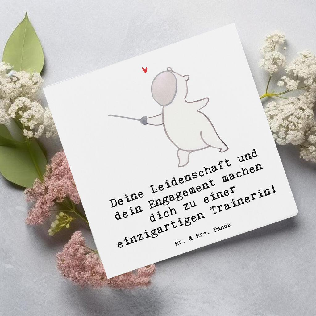 Deluxe Karte Fechten Trainerin Einzigartig Karte, Grußkarte, Klappkarte, Einladungskarte, Glückwunschkarte, Hochzeitskarte, Geburtstagskarte, Hochwertige Grußkarte, Hochwertige Klappkarte, Geschenk, Sport, Sportart, Hobby, Schenken, Danke, Dankeschön, Auszeichnung, Gewinn, Sportler