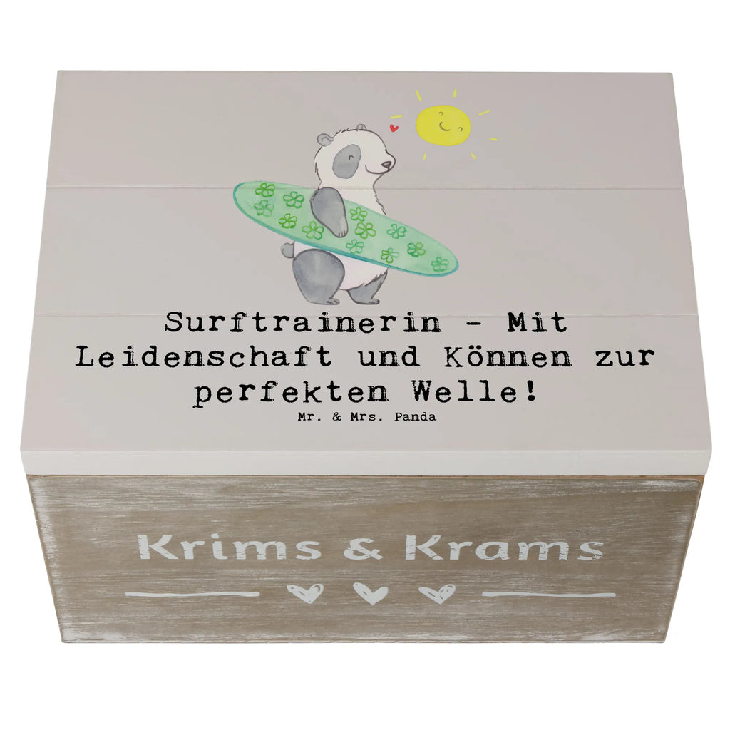 Holzkiste Surfen Trainerin Holzkiste, Kiste, Schatzkiste, Truhe, Schatulle, XXL, Erinnerungsbox, Erinnerungskiste, Dekokiste, Aufbewahrungsbox, Geschenkbox, Geschenkdose, Geschenk, Sport, Sportart, Hobby, Schenken, Danke, Dankeschön, Auszeichnung, Gewinn, Sportler