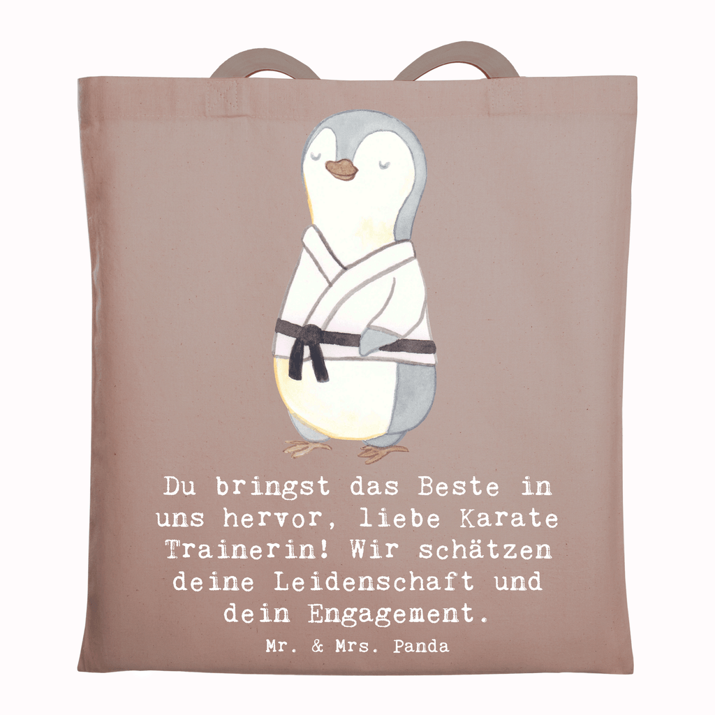 Tragetasche Karate Trainerin Beuteltasche, Beutel, Einkaufstasche, Jutebeutel, Stoffbeutel, Tasche, Shopper, Umhängetasche, Strandtasche, Schultertasche, Stofftasche, Tragetasche, Badetasche, Jutetasche, Einkaufstüte, Laptoptasche, Geschenk, Sport, Sportart, Hobby, Schenken, Danke, Dankeschön, Auszeichnung, Gewinn, Sportler