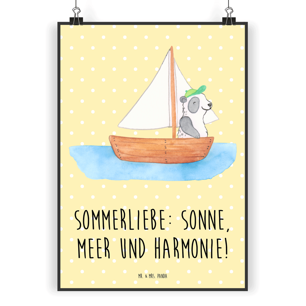 Poster Sommerliebe Poster, Wandposter, Bild, Wanddeko, Küchenposter, Kinderposter, Wanddeko Bild, Raumdekoration, Wanddekoration, Handgemaltes Poster, Mr. & Mrs. Panda Poster, Designposter, Kunstdruck, Posterdruck, Sommer, Sommermotive, Urlaubsmotive, Produkte für Urlauber, Sommer Produkte