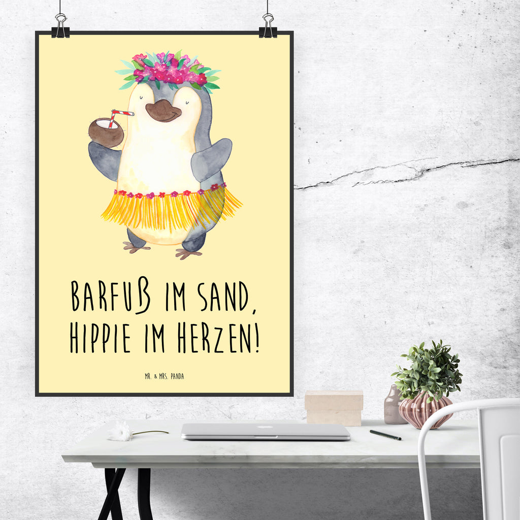 Poster Sommer Hippie Poster, Wandposter, Bild, Wanddeko, Küchenposter, Kinderposter, Wanddeko Bild, Raumdekoration, Wanddekoration, Handgemaltes Poster, Mr. & Mrs. Panda Poster, Designposter, Kunstdruck, Posterdruck, Sommer, Sommermotive, Urlaubsmotive, Produkte für Urlauber, Sommer Produkte