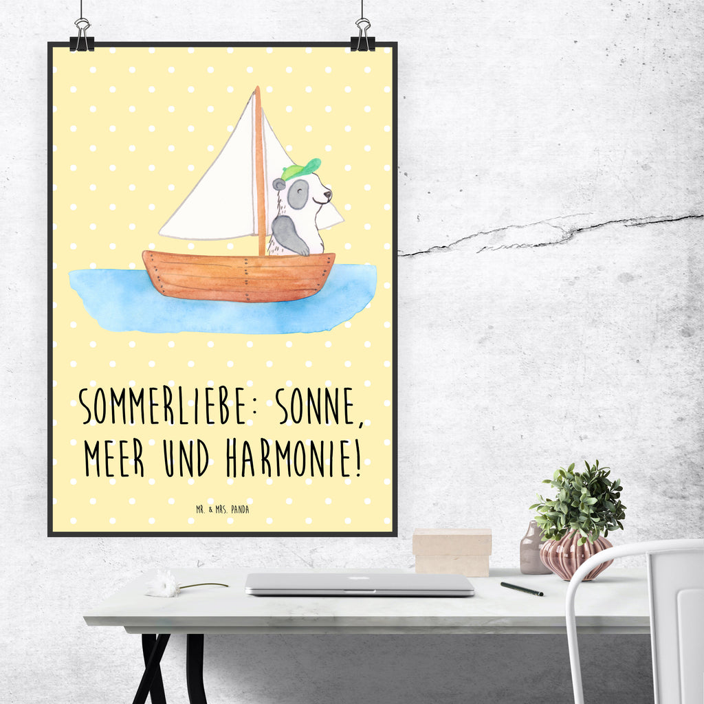 Poster Sommerliebe Poster, Wandposter, Bild, Wanddeko, Küchenposter, Kinderposter, Wanddeko Bild, Raumdekoration, Wanddekoration, Handgemaltes Poster, Mr. & Mrs. Panda Poster, Designposter, Kunstdruck, Posterdruck, Sommer, Sommermotive, Urlaubsmotive, Produkte für Urlauber, Sommer Produkte